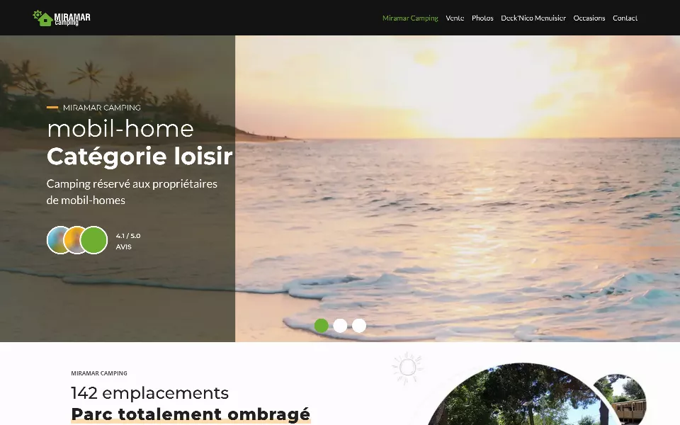 Aperçu du site Miramar Camping